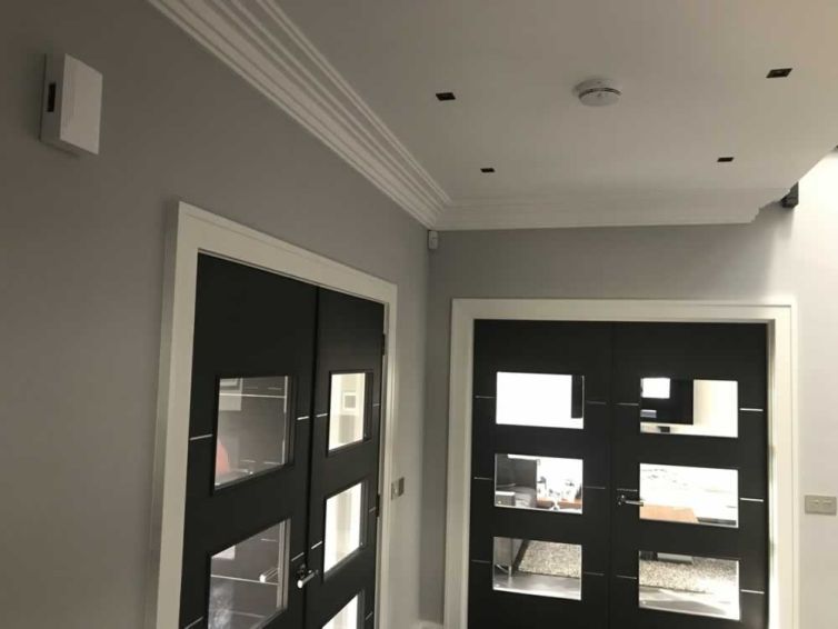 Joinery double interior door fitting