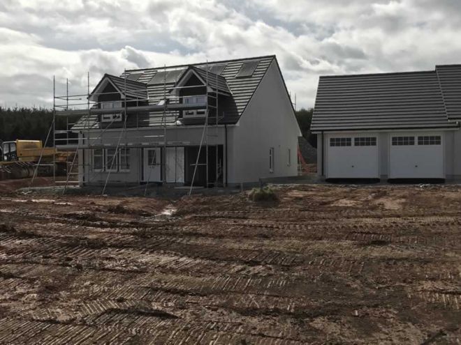 New build houses by CMJ Aberdeen
