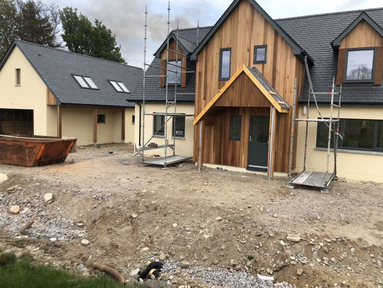 New build housing development by CMJ Aberdeen