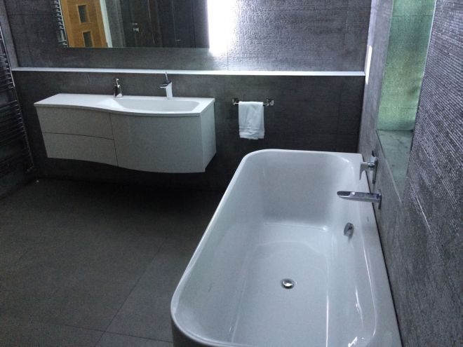 Tiled bathroom