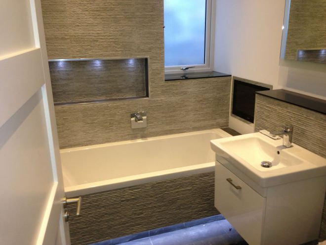 Tiled bathroom