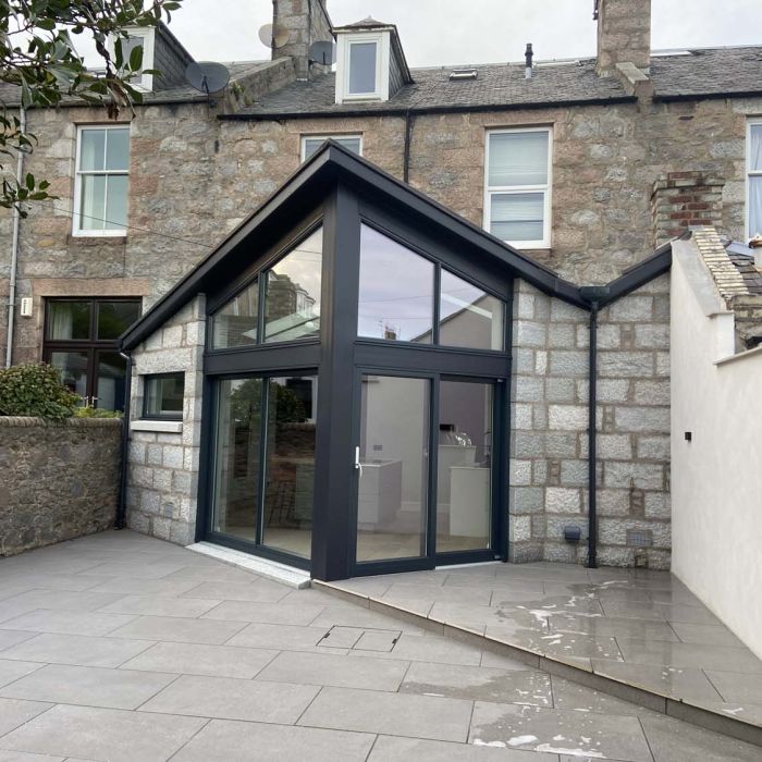 Extension to granite building aberdeen